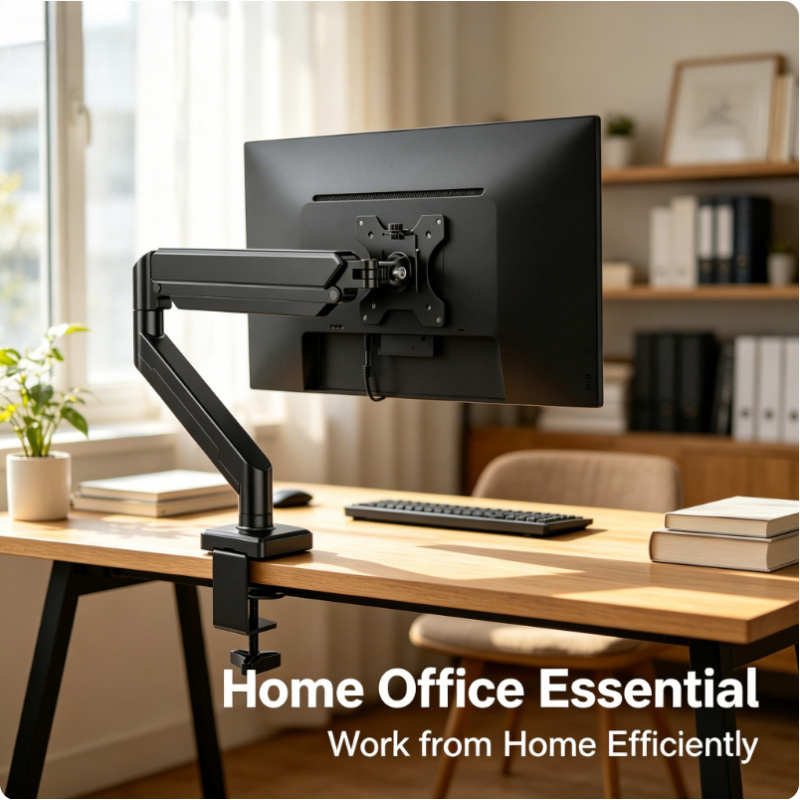 Desk Setup Monitor Arm - Single Monitor Mount 14-32 Inch Height
