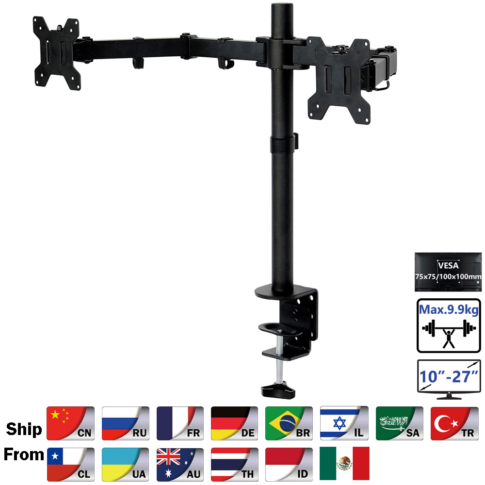Desk Setup Monitor Arm - MS02 Desktop Clamping Full Motion 360