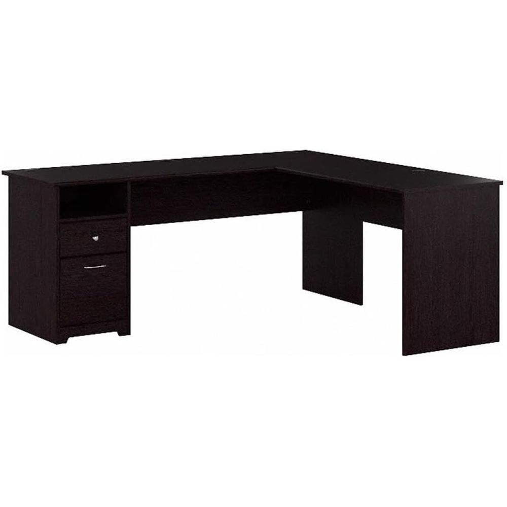 Oak 72W L-Shaped Desk with Dra - Desk Setup Oak avis et prix