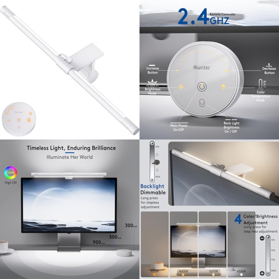 Monitor Light Bar with Remote, - Desk Setup In Office avis et prix