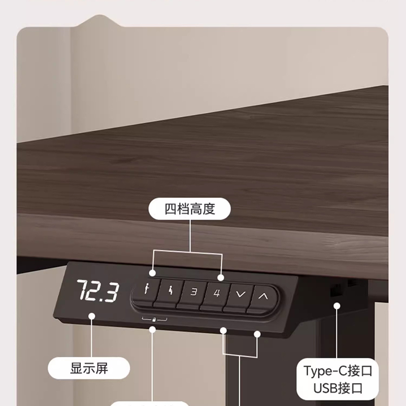 Electric Adjustable Desk Table - Desk Setup Oak avis et prix