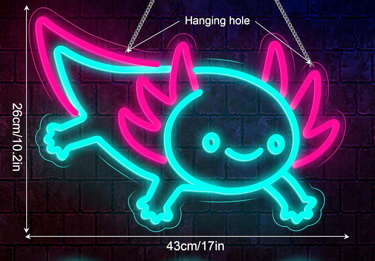 Axolotl Dragon Neon Sign Dimma - Desk Setup Studio avis et prix
