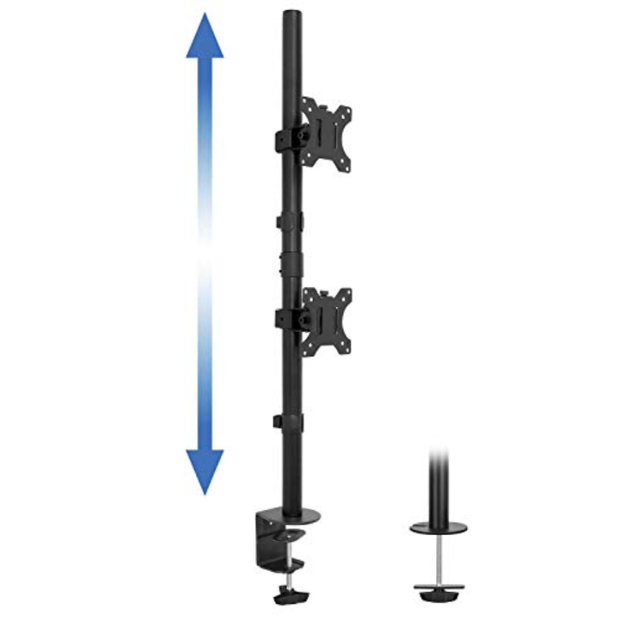Vertical Dual Monitor Mount fo - Desk Setup Dual Monitor avis et prix