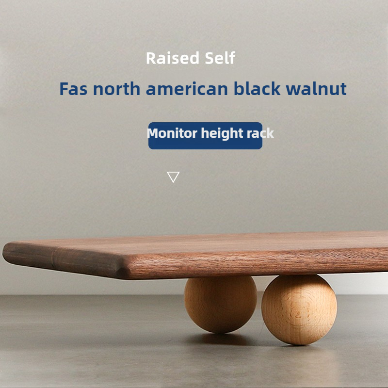 Natural Wood Desktop Riser Dua - Desk Setup Dual Monitor avis et prix