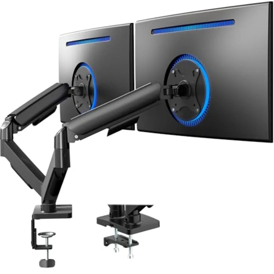 Dual Monitor Stand, Fully Adju - Desk Setup Dual Monitor avis et prix