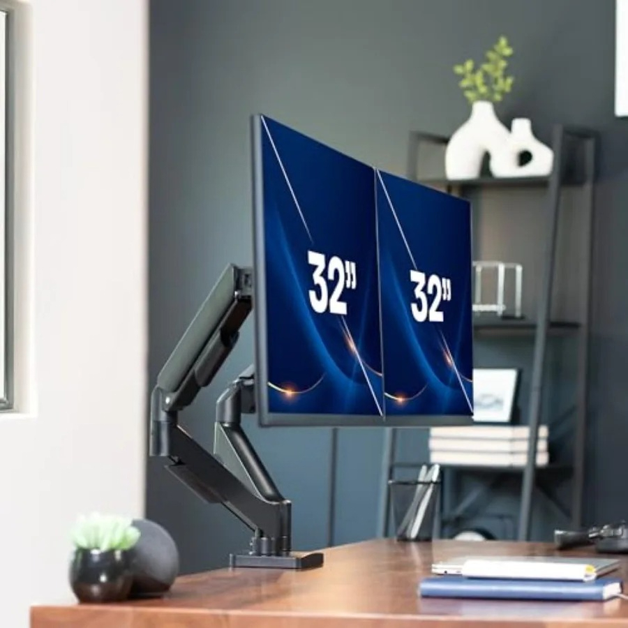 Dual Monitor Stand, Fully Adju - Desk Setup Dual Monitor avis et prix