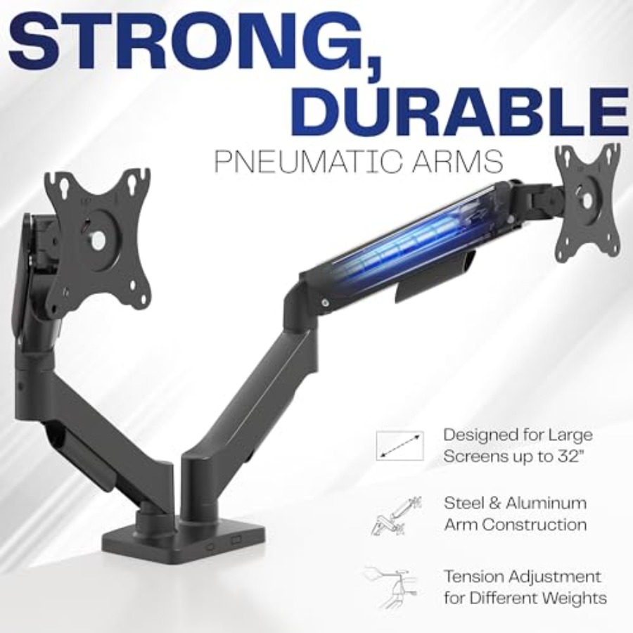 Dual Monitor Stand, Fully Adju - Desk Setup Dual Monitor avis et prix