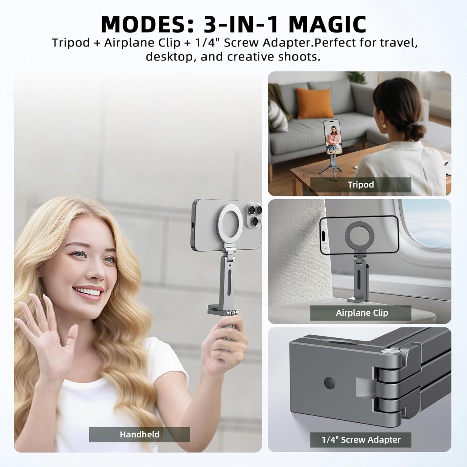 Magnetic Selfie Phone Holder T - Desk Setup Essentials avis et prix