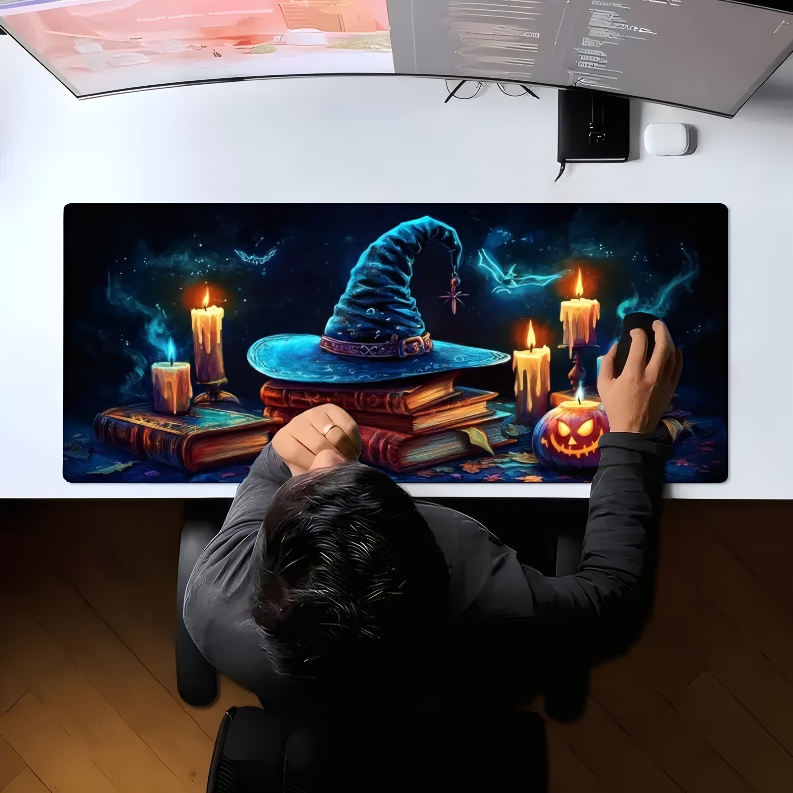 Witch Hat Magic Books Candles  - Desk Setup Books avis et prix
