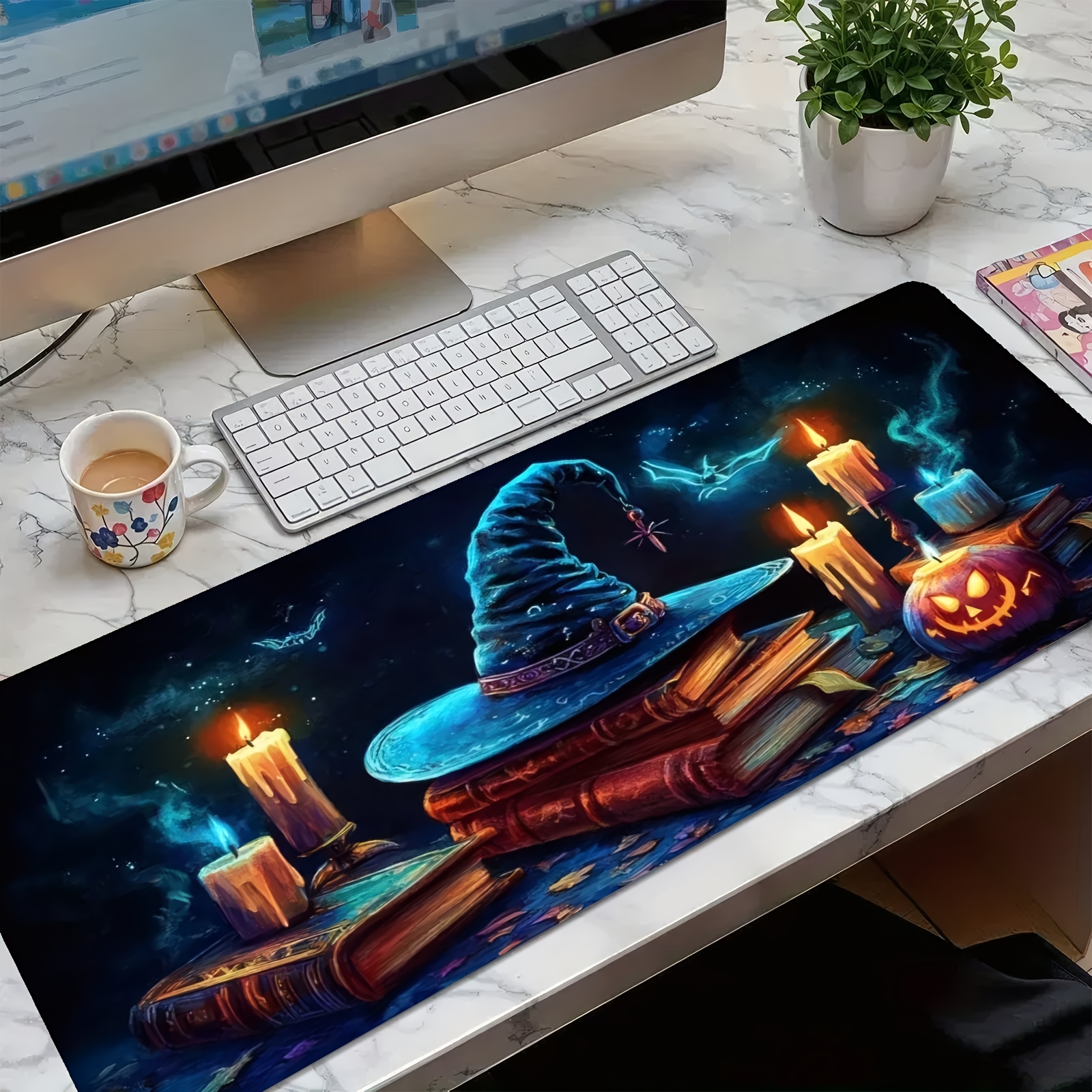 Witch Hat Magic Books Candles  - Desk Setup Books avis et prix