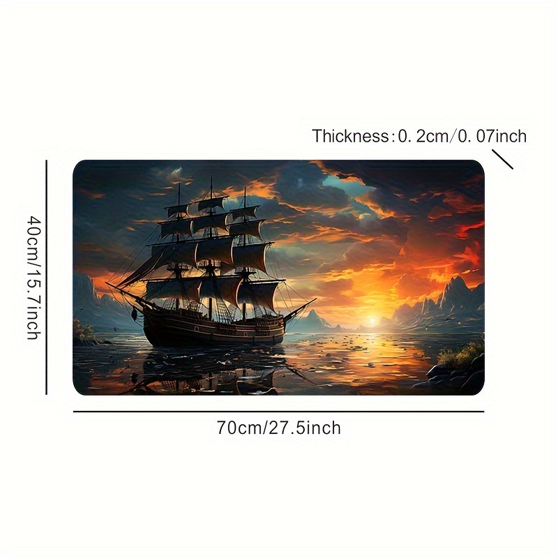 Mouse Pad Sailboat Keyboard Pa - Desk Setup In Office avis et prix