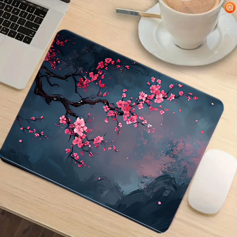 Night Cherry Blossom gaming mo - Desk Setup Carpet avis et prix