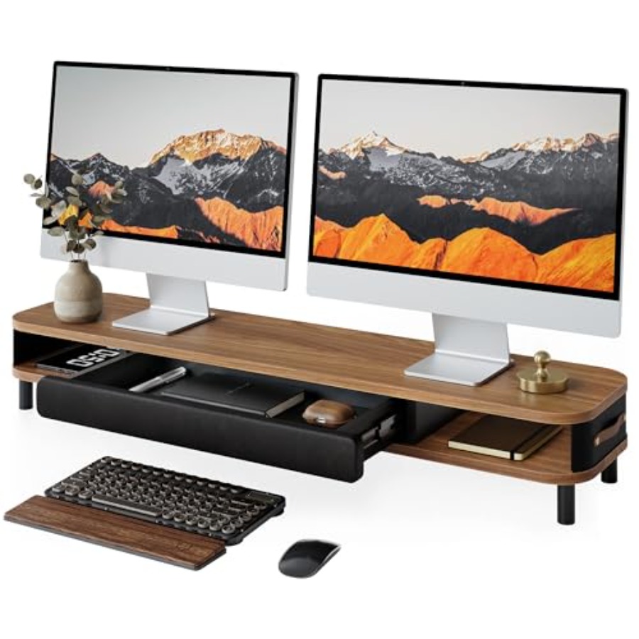 Dual monitor riser for ergonom - Desk Setup Dual Monitor avis et prix