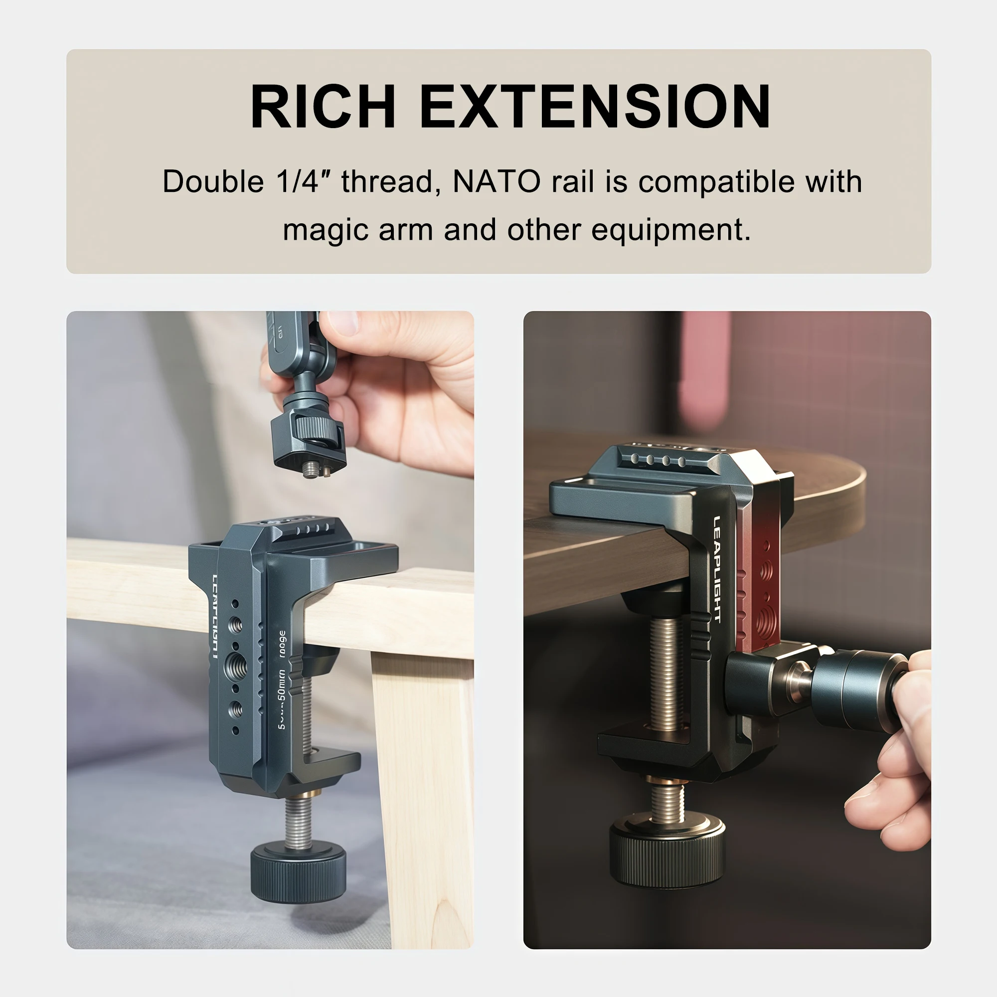 Photography C Clamp Aluminum T - Desk Setup Monitor Arm avis et prix