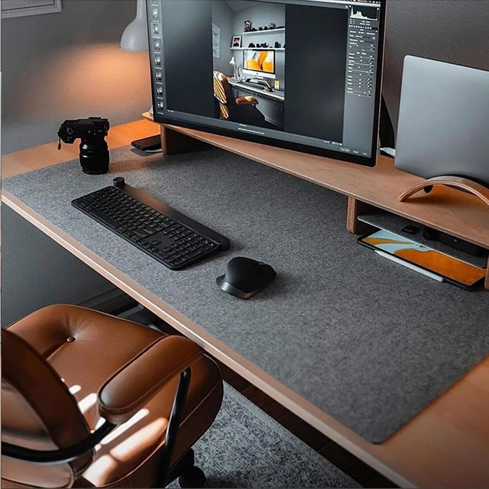 Felt Desk Mat Computer Mat for - Desk Setup Carpet avis et prix