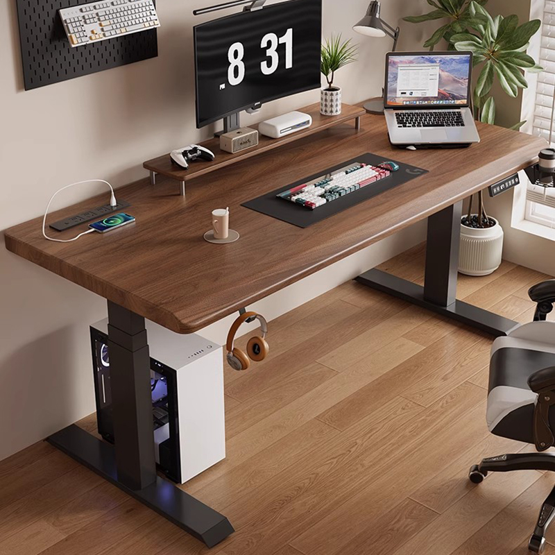 Adjustable Height Desk Office  - Desk Setup Oak avis et prix