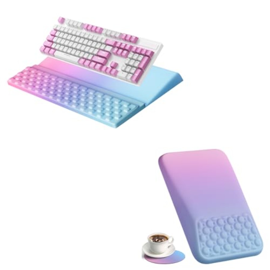 Ergonomic Purple Keyboard Wris - Desk Setup Ergonomics avis et prix