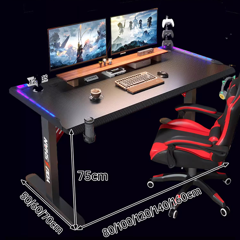 Lift Top Table for Computer He - Desk Setup Oak avis et prix