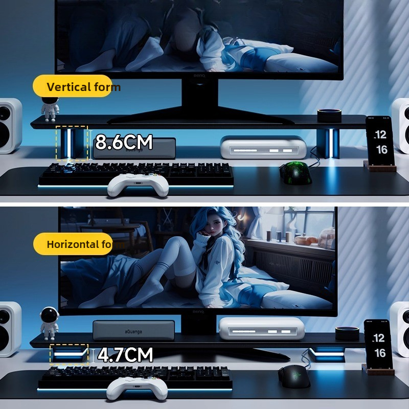 RGB Monitor Stand Ergonomic Co - Desk Setup Ergonomics avis et prix