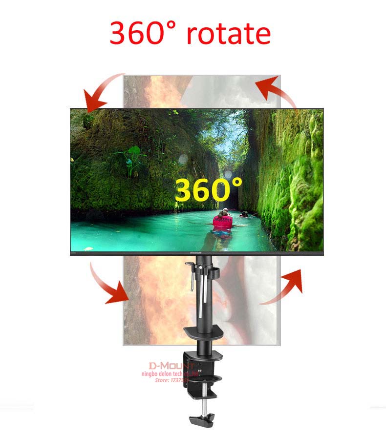 DL-M902-140 full motion rotate - Desk Setup Monitor Arm avis et prix