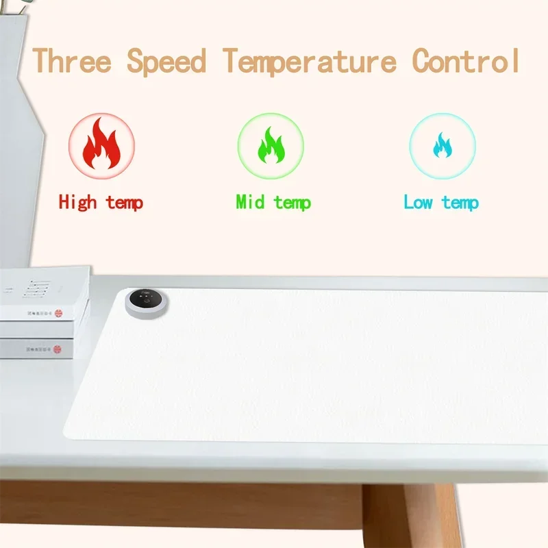 Extra Large Heated Desk Pad El - Desk Setup Carpet avis et prix