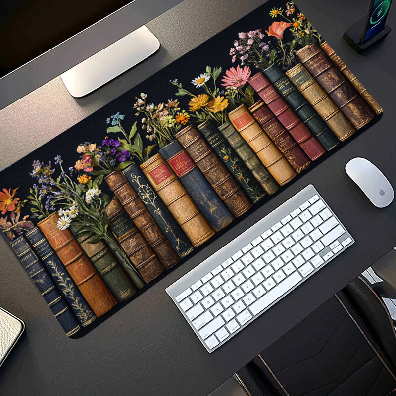 Large Gaming Mouse Pad Vintage - Desk Setup Books avis et prix