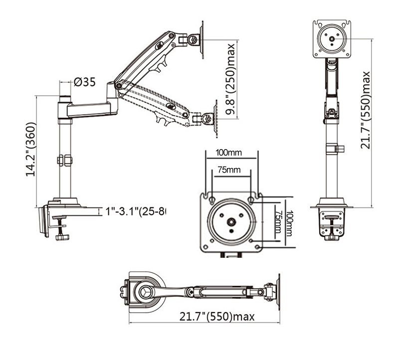 NEW NB H100 Gas Spring 17