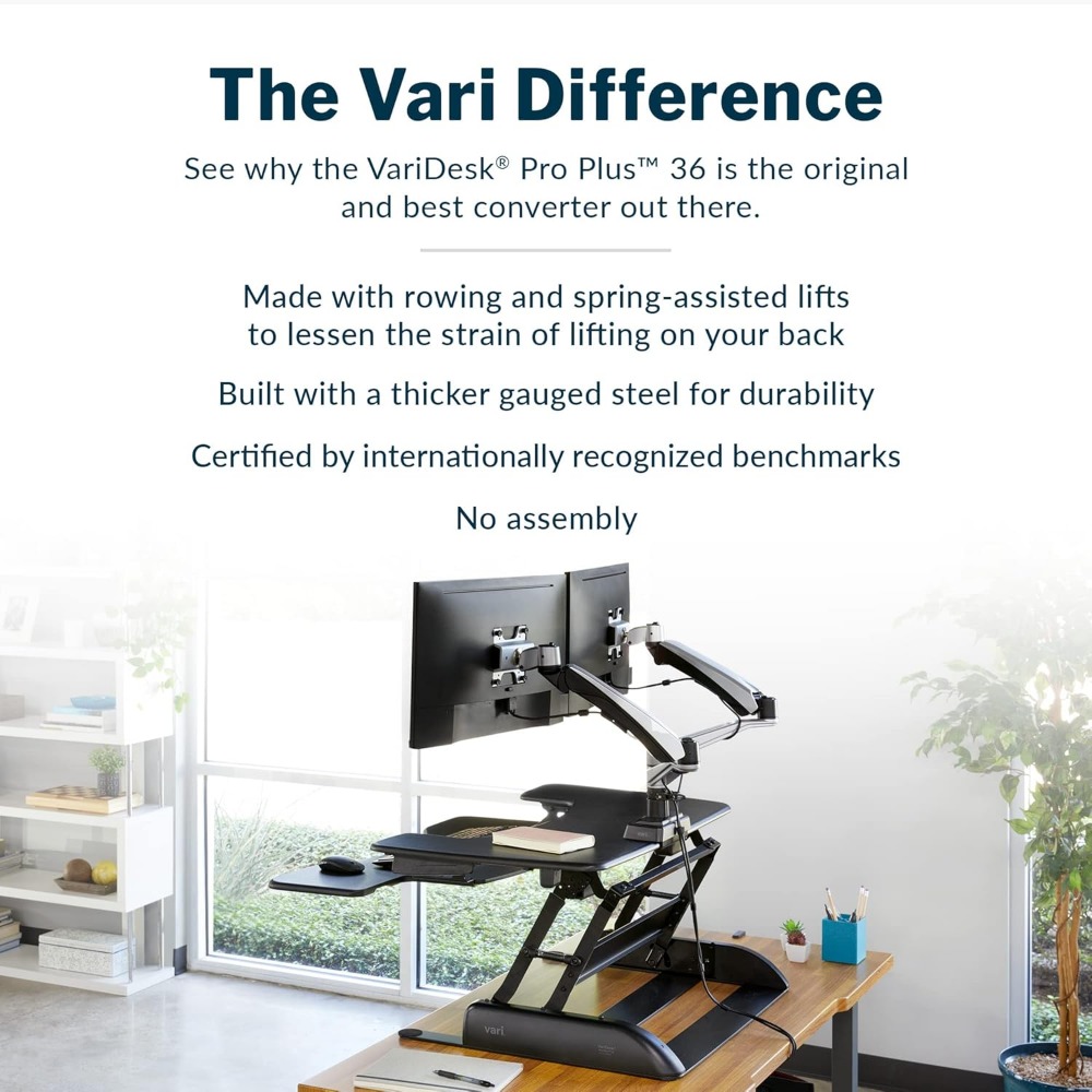 Desk Pro Plus 36, Dual Monitor - Desk Setup Dual Monitor avis et prix