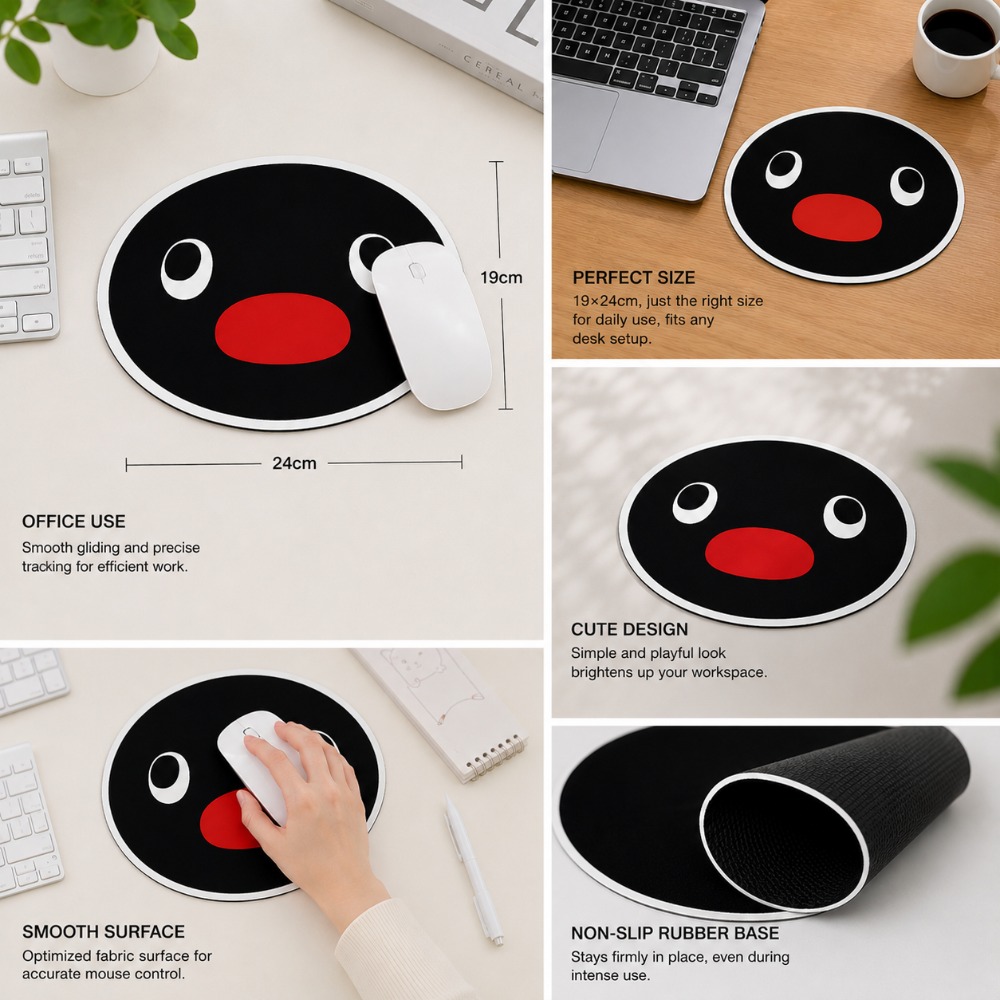 Cute Penguin Expression Mouse  - Desk Setup Carpet avis et prix