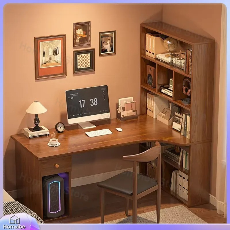 L Shaped Computer Desk with Bo - Desk Setup Dual Monitor avis et prix