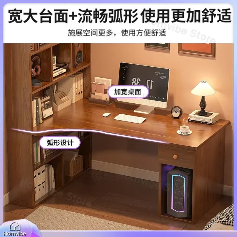 L Shaped Computer Desk with Bo - Desk Setup Dual Monitor avis et prix