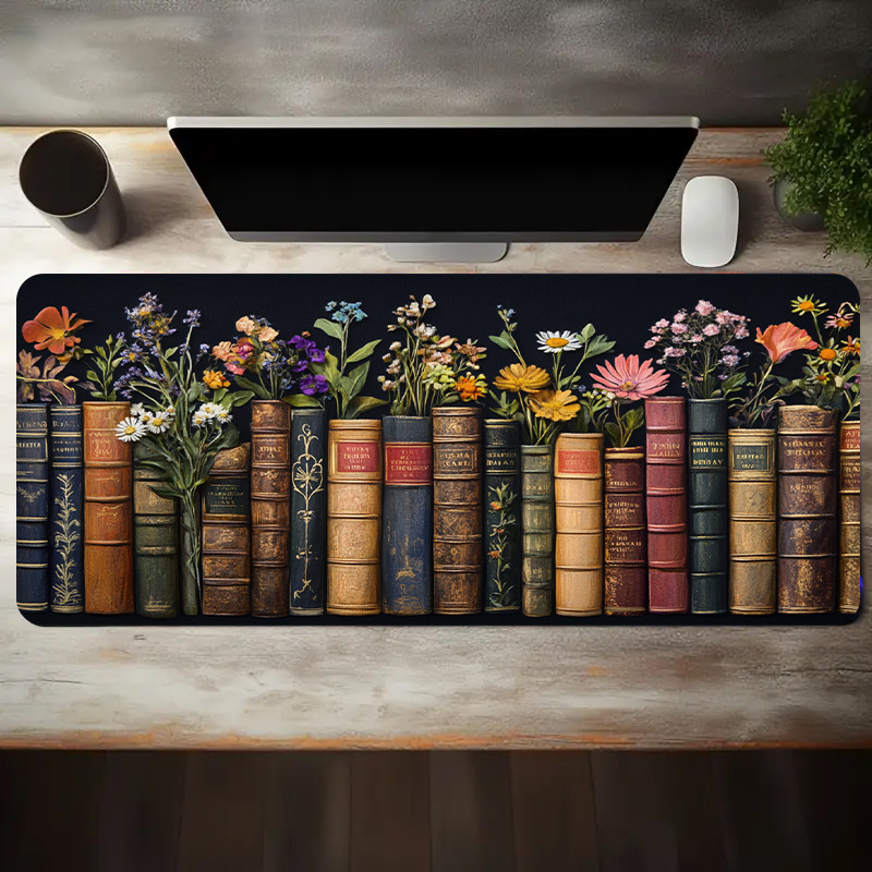 Large Mouse Pad Vintage Books  - Desk Setup Books avis et prix