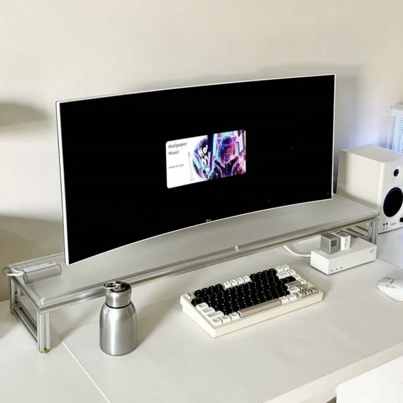 Aluminum Monitor Stand Acrylic - Desk Setup Ergonomics avis et prix