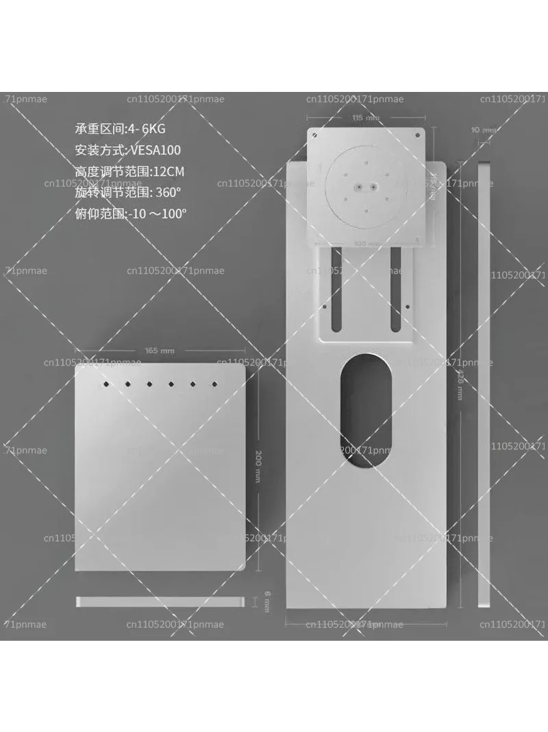 CNC Aluminum Alloy Monitor Bra - Desk Setup Ergonomics avis et prix