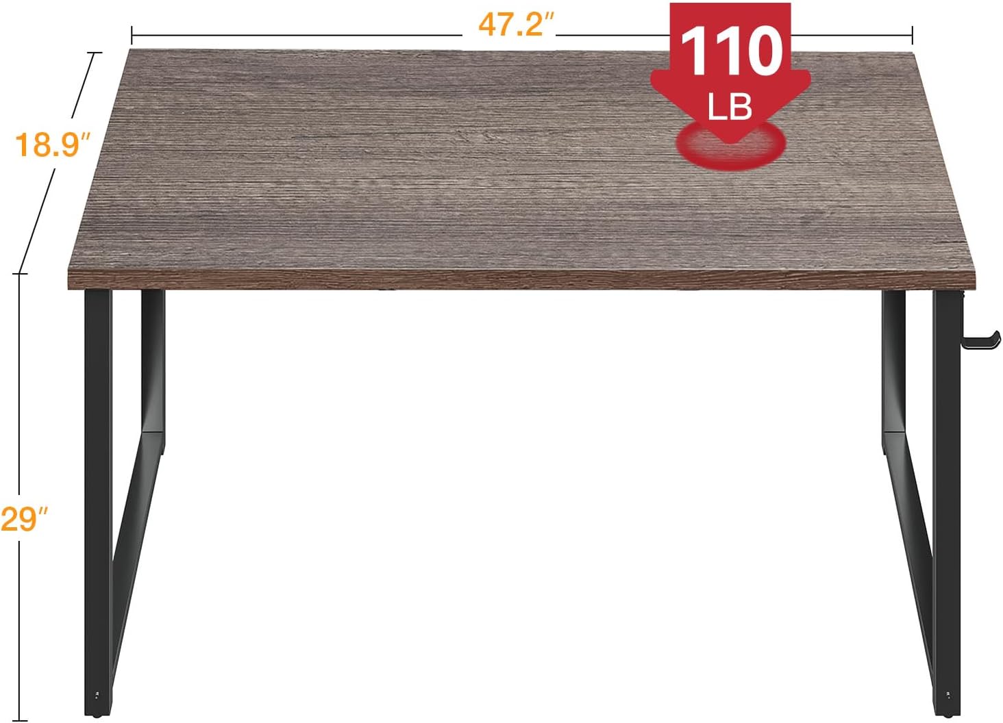 48 Inch Compact Computer Desk  - Desk Setup Oak avis et prix