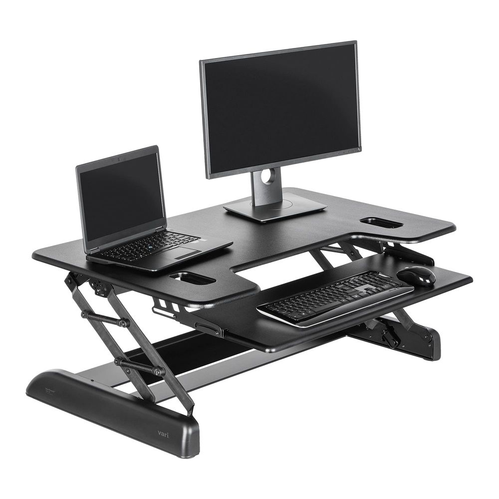 desk Tall 40 Standing Desk Con - Desk Setup Dual Monitor avis et prix