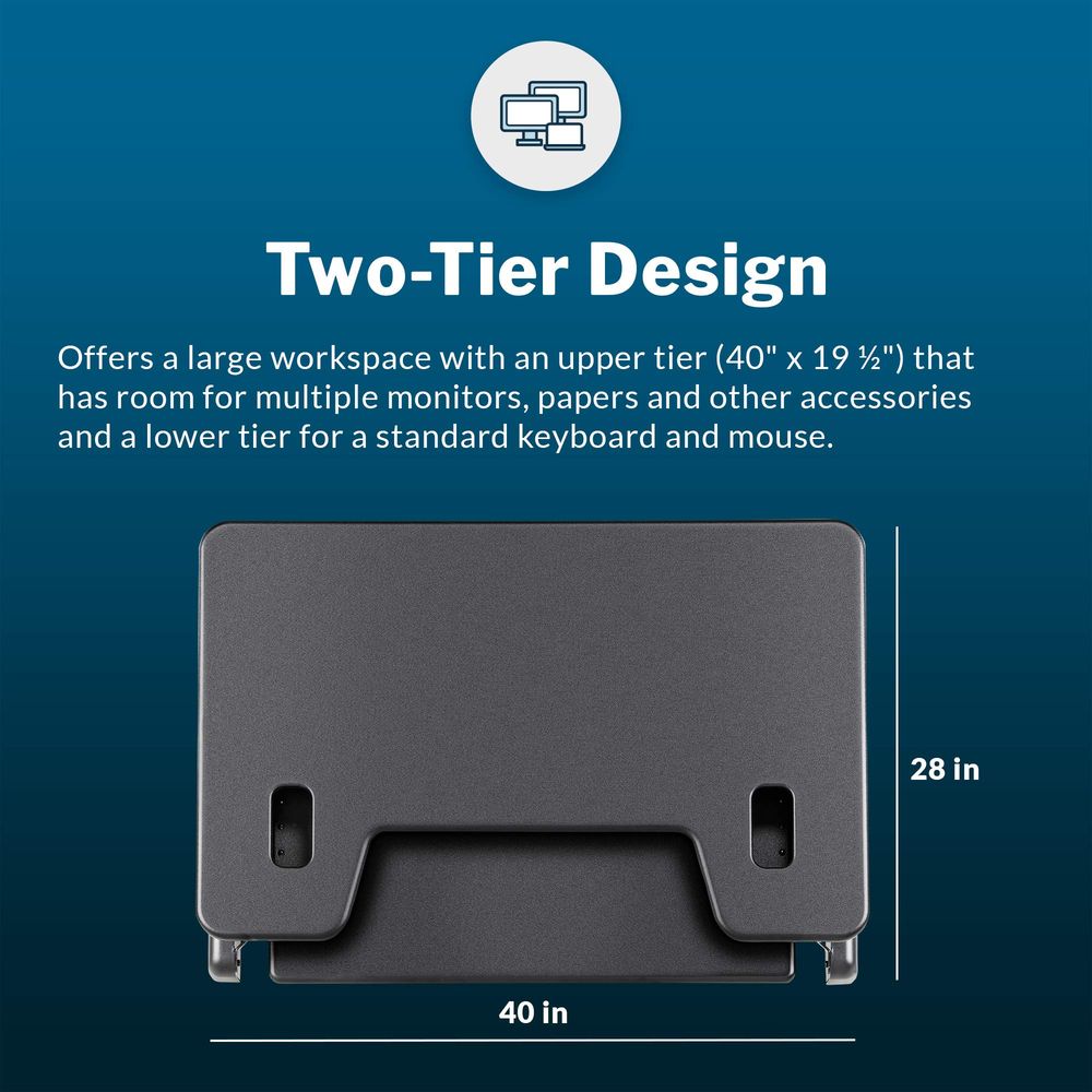 desk Tall 40 Standing Desk Con - Desk Setup Dual Monitor avis et prix