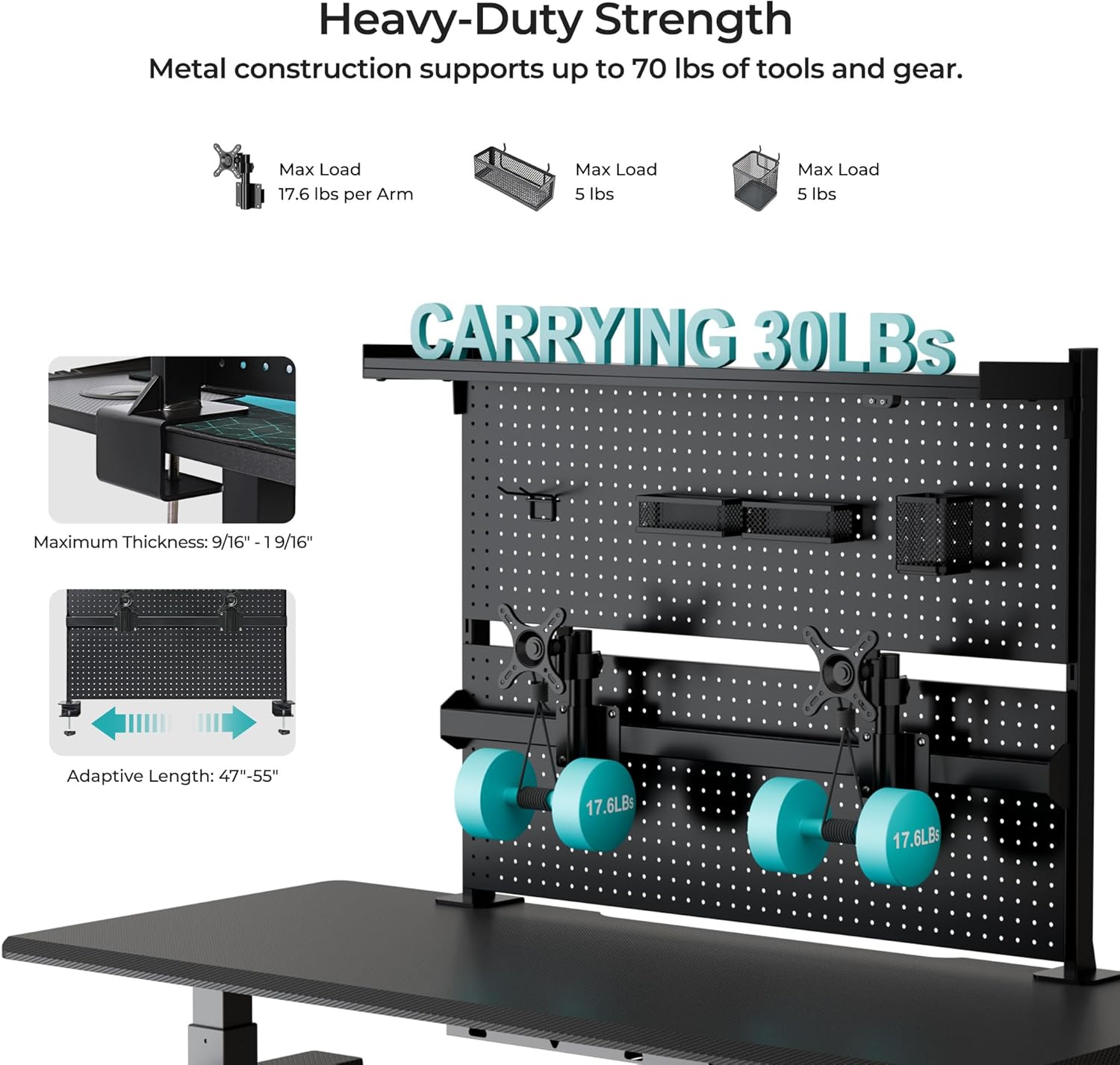 Dual Monitor Stand with Steel  - Desk Setup Dual Monitor avis et prix