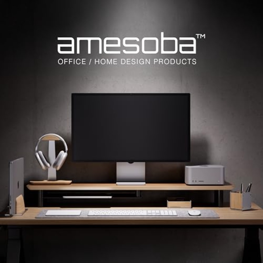 White Oak Dual-Tier Ergonomic  - Desk Setup Oak avis et prix