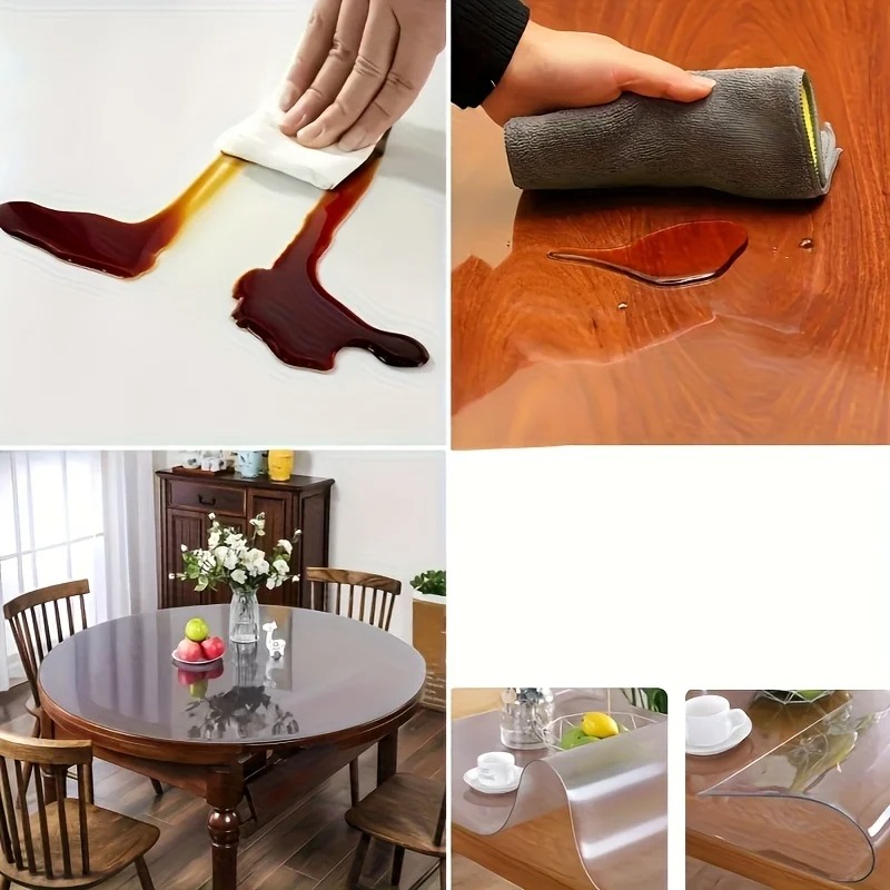 1pc 100/110/120cm Clear PVC Ro - Desk Setup Carpet avis et prix
