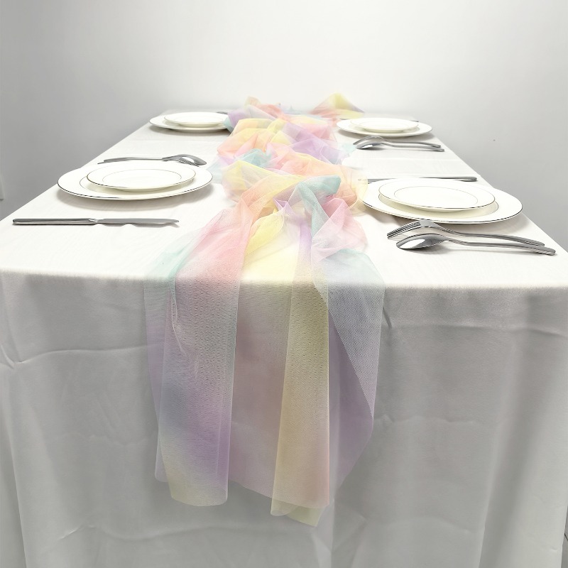 Rainbow Table Runner Wedding P - Desk Setup Essentials avis et prix