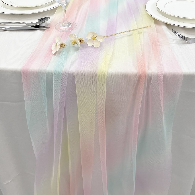 Rainbow Table Runner Wedding P - Desk Setup Essentials avis et prix