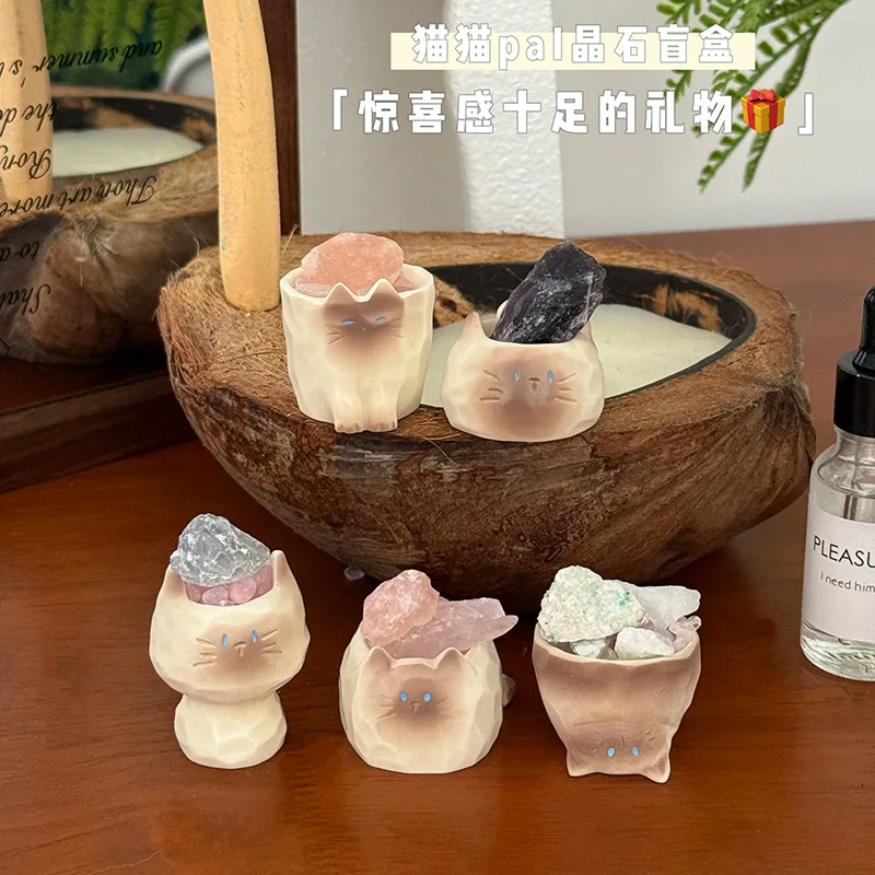Cute Cat Theme Blind Box Cryst - Desk Setup Essentials avis et prix
