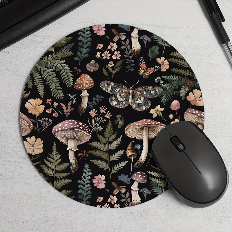 Round Forest Plant Mouse Pad R - Desk Setup In Office avis et prix