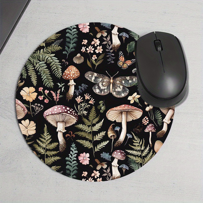 Round Forest Plant Mouse Pad R - Desk Setup In Office avis et prix